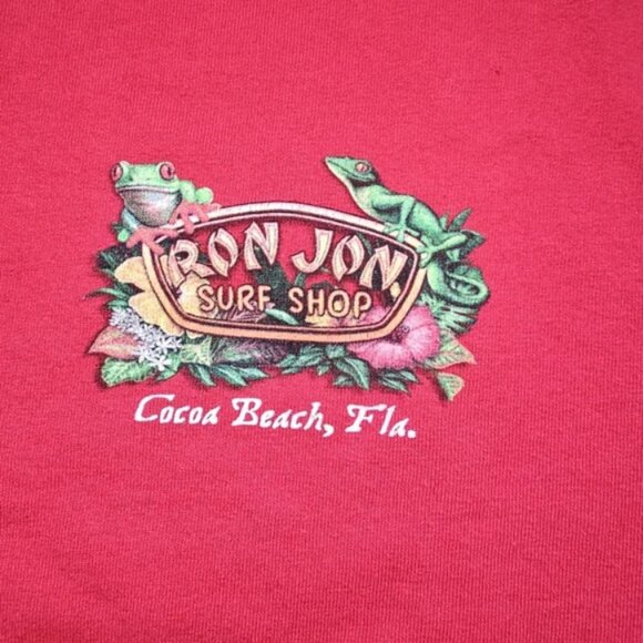 RON JON Surf Shop Cocoa Beach FL Men's XL Red T-shirt - Picture 4 of 6